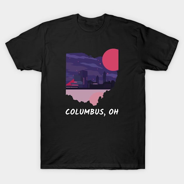 Columbus, Ohio T-Shirt by A Reel Keeper